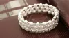 Drie rijen Faux Pearls Crystal armbanden Bridal Accessories Rhinestone Prom Party Jurken Bruiloft Sieraden Supplies Event Afficezz