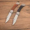 Top qualidade R3812 Faca dobrável 440c Wood Blade Wood com alça de aço inoxidável Campo de camping ao ar livre EDC Pocket Knives com caixa de varejo