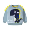 Hoodies Sweatshirts Çocuk Giyim Pamuk Bebek Erkekler Sonbahar Kış Çocuk Giysileri Dinozor Küçük Outer Giyim Kostümü 230815