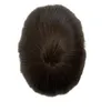 Europejskie dziewicze Human Hair Wymiana 8x10 ciemnobrązowy kolor 2# Mono koronka z npu toupee dla białych mężczyzn