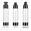 15 30 50 80 100 120 ml Airless Pump Bottle-Tome Refillable Black Airless Vacuum Pump Cream Lotion Make Up Bottle toalettartiklar Liquid Cont Lgia