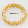 Bangle 12PCS Gold Plated Bangles Jewelry Dubai African Women Charm Luxury Bracelet Nigerian Wedding Banquet Gifts Accessory