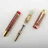 Fountain Pens Jinhao Century 100 Fountain Pen Real Gold Electricating Hollow Out Ink Penns Smidly Writing F NIB For School Office Business 230814