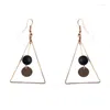 Orecchini per stalloni 2023 Europa e negli Stati Uniti Minimalista Retro Triangle Pearl Multiyer Design Long Jewelry Women Women