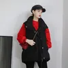 سترات النساء 2023 نساء معطف سترة من طوق الشتاء دافئ قمم كبيرة الحجم بيج شاليكو Mujer Gilet Casaco Feminino Q415