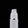 white empty PP plastic cosmetic packaging container serum lotion 15ml 30ml 50ml airless pump bottle Eigcg