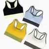 Outfit da yoga Wyplosz Crop Top Women Bras Gym Sport Underwear Sport Sport Sports Fitness Forza mediale Forza Lycra Patchwork tascabile in tessuto in tessuto