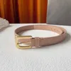 Top designer riem luxe gouden zilveren pin buckle dames jurk gevlochten tailleband breedte 2,5 cm klassieke alles-in-één jeugdjeans riem van hoge kwaliteit koeienhide