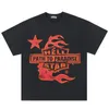 T-shirts pour hommes 2023 Hellstar High Street Lettre Imprimer Coton et T-shirt à col rond pour femmes Haut à manches courtes