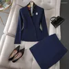 Two Piece Dress Exported To Japan And South Korea Professional Women's Suits Temperament White Formal Medium Length Work