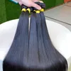 Grade 12A Cheveux Humains Non Transformés Armure Brésilienne Malaisienne Indienne Péruvienne Cheveux Bruts Os Raides Bundles 1 Pièce 100g / pcs Extensions de Cheveux pour les femmes noires