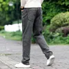 Men's Jeans Men Grey Casual 2023 Fashion Business Stretch Straight Denim Trousers Pants Male Plus Size 40 42 44