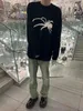 メンズセータースプリングと秋の模倣ミンクベルベットスパイダージャクアードセーターメンズルースカップル衣類230814