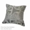 Pillow Case Contemporary Geometry Dark Grey Chain Ellipse Sofa Chair Designer Pipping Throw Cushion Cover Decor Home Pillow Case 18x18inch 230814