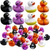 Halloween Rubber Ducks Baby Bath Toys Party Supplies Kids Douchebad speelgoed Float piepend geluid Duck Water speelspel Gift voor kinderen G0815