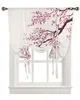 Pure gordijnen Japanse stijl sakura raam gordijn voor woonkamer slaapkamer balkon café keuken tie -up roman 230815