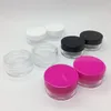 5 ml/5Gram maat transparante plastic potten mini cosmetisch leeg monster helder pot acryl make-up oogschaduw lippenbalsem nail art container bott xmee