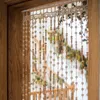 Curtain Wooden Door Handmade Solid Wood Room Gate Divider Living Partitions Hanging Bead String 90220cm Home Decor 230815