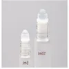 5 10 ml heldere rolflessen met glazen bal voor etherische olie parfum glazen rol op flessen met witte deksels reismaat oexbi