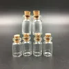 Viales de 05 ml Botellas de vidrio transparentes con corchos Mini botella vacía de vidrio Pequeña 18x10 mm (altura x diámetro) Lindas bodas artesanales Botellas de deseos DHPDG