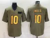 Team 10 Davis Mills Men Football Jersey Navy Blue Red Embroidery and Stitched Turn Back the Clock Vapor Color Rush for Sport Fans Breatble Cotton Good/High/High
