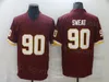 Mans Football 90 Montez Sweat Jersey 7 Dwayne Haskins 24 Antonio Gibson 17 Terry McLaurin Todos los salitos cosidos al servicio retroceden el reloj Vapor Venta intocable