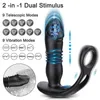 Giocattolo del sesso Massaggiatore Controllo app Prostata telescopica Butt Plug Vibratore anale per uomo Dildo culo Bluetooth Buttplug 9 modalità