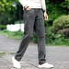 Men's Jeans Men Grey Casual 2023 Fashion Business Stretch Straight Denim Trousers Pants Male Plus Size 40 42 44