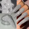 Nail Glitter Reflective Powder Sliver Purple Black Holographic Art Dust Shinning Chrome Pigment DIY Manicures Decoration 230814