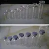 1 ml de mini mini válvulas de corcho de vidrio transparente con topes de madera Mensaje Bodas Deseos Favores de la fiesta de joyería Tubo de botella Nrumo