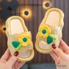 Slipper Pantuflas Kid Slippers Summer New Girl Slippers Soft Sole Home Shoes Slip Sandals Flower Kid Shoes Flip Flops