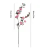 Decorative Flowers 90cm Simulation Camellia Peach Plum Blossom Long Branch Home Living Room Table Wedding Decoration Artificial Fake Flower