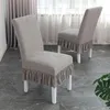 Chair Covers Cover El Restaurant Jacquard Skirt Elastic Simple Four Seasons Universal Home Dining