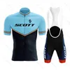 Jersey de ciclismo senta Scott Professional Equipe Riding Suit Set MAILLOT Ciclismo Hombre Summer Mountain Bike Bib Strap Shorts MTB Cycling Set 230815