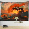 Tapestries Sunset Forest Tapestry Wall Hangende tropische kunstlandschap Slaapkamer Simple Home Decor R230815