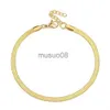 Enkelbanden klassieke slangenketen Anklet voor vrouwen mode verstelbare gouden zilveren kleur roestvrijstalen voet sieraden verjaardagscadeau j230815