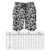 Men's Shorts Cow Print Black And White Gym Skin Animal Beach Male Sports Fitness Quick Dry Custom Swimming Trunks