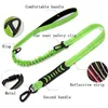 Dog Collars Elastic Bungee Leash For Small Medium Large Dogs Leashes Walking Absorption Two Handle Pets Accessories