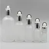 5 10 15 ML Clear Glass Frosted Essential Oil Dropper Bottles With Eye Dropper 20 30 50ml Liquid Essence Cosmetic Container s Bcaps