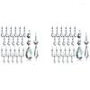 Chandelier Crystal 48 Pcs Prisms Pendants Set 38 Mm Clear Teardrop Icicle Crystals Parts Replacement