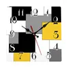 geometric wall clock abstract
