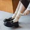 Women Socks 2023 Korean Style Tulip Flower Casual Cotton Sock Girls Frilly Ruffle Cute Sweet Breathable Kawaii Crew