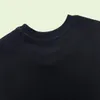 2023SS Hip Hop Muscle Fit Ourlet Courbé Coton Blanc Impression Personnalisée Hommes Femmes T-shirt Casual Quantité Tendance Sweat-Shirt À Manches Courtes 1F301