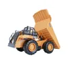 Electricrc Car 1 24 24G fjärrkontroll Crawler Heavy Bulldozer Dump Truck 9 Channel Children RC Engineering Fordon Barn Toy for Boys Gift 230814