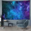 Wandteppiche Blue Starry Sky Wandteppich Wand Hanging einfache Landschaft Hippie Schlafsaalzimmer Dekor R230815