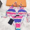 Designers kvinnor baddräkter bikini set multicolors sommartid strand stylewind badkläder läst för att skicka