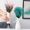 Vases 4 Pcs/Lot Modern Flower Vase Ceramic Pot White Arrangement Nordic Style Home Decoration Ornament