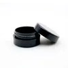 5G/5ML Round Black Jars with Screw Lids for Acrylic Powder, Rhinestones, Charms and Other Nail Accessories Ntxmg