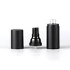 luxury empty matte plastic airless cosmetic lotion pump bottle black 15ml 30 ml 50ml Hbugt