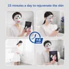 Ansiktsmassager Elektronisk mask Lågfrekvens Mikroström DUBBEL KAIN Minska skönhet Face Lyftmaskin Hydration Skin Drawning Mask 230814